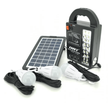 Портативная батарея Фонарь Повербанк Солнечная Панель с Фонариком