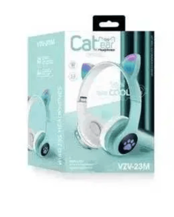 Беспроводные наушники с кошачьими ушками LED Bluetooth CAT VZV-23M