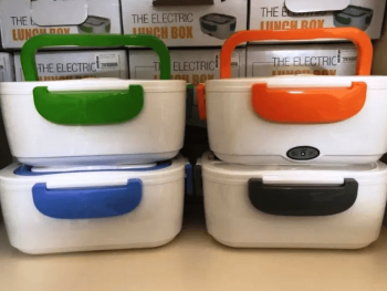 Ланч бокс с электро подогревом судок судочек термос контейнер для еды.