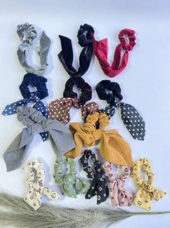 Резинка твилли, платком тканевая кожа Луи бант