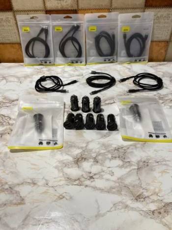 Автомобільний зарядний пристрій Baseus+кабель