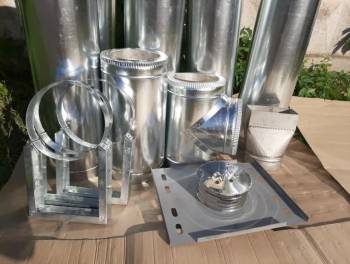 Труба дымоходная нержавейка/оцинковка. Бесплатная доставка