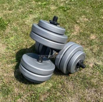 Гантели разборные композитные 6КГ 10КГ 15КГ 20КГ 28КГ GREY АБС Пластик