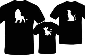 Печать на футболках парных, семейных.