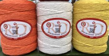 Шнур шпагат бавовняний для макраме