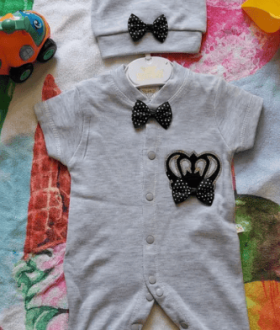 Детский костюм человечек с шапкой 56р