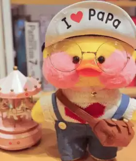 Каченя Lalafanfan Уточка лалафан. Утка Лалафанфан. Мягкая игрушка киси