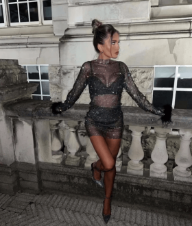 Платье кольчуга камни сваровских