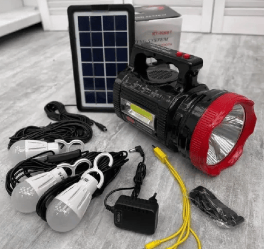 Фонарик MP3 Радио Солнечная Батарея Панель Колонка с фонариками