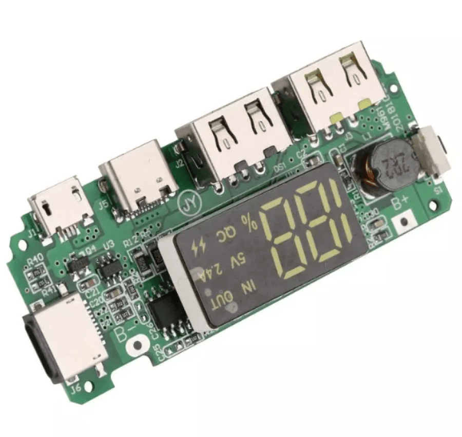 Плата повербанка модуль 2.4 а контролер швидка зарядка 4