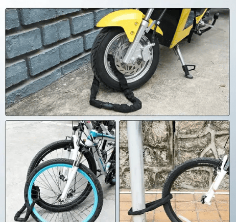 Велозамок противоугонка велосипедный замок цепь 4