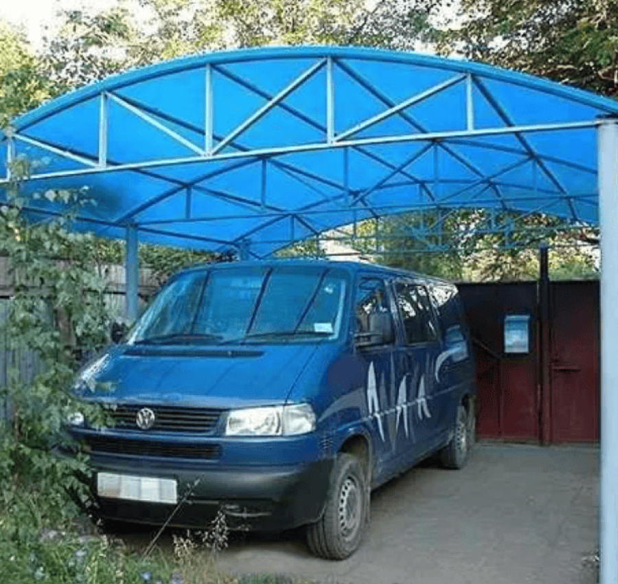 Навес для автомобиля изготовление, строительство, монтаж, ремонт 2