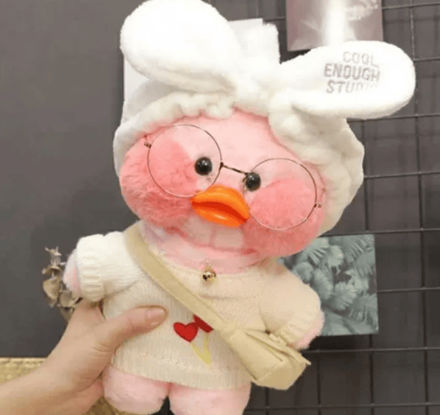 Мягкая игрушка Уточка лалафан Утка Лалафанфан Каченя Lalafanfan хаги 4