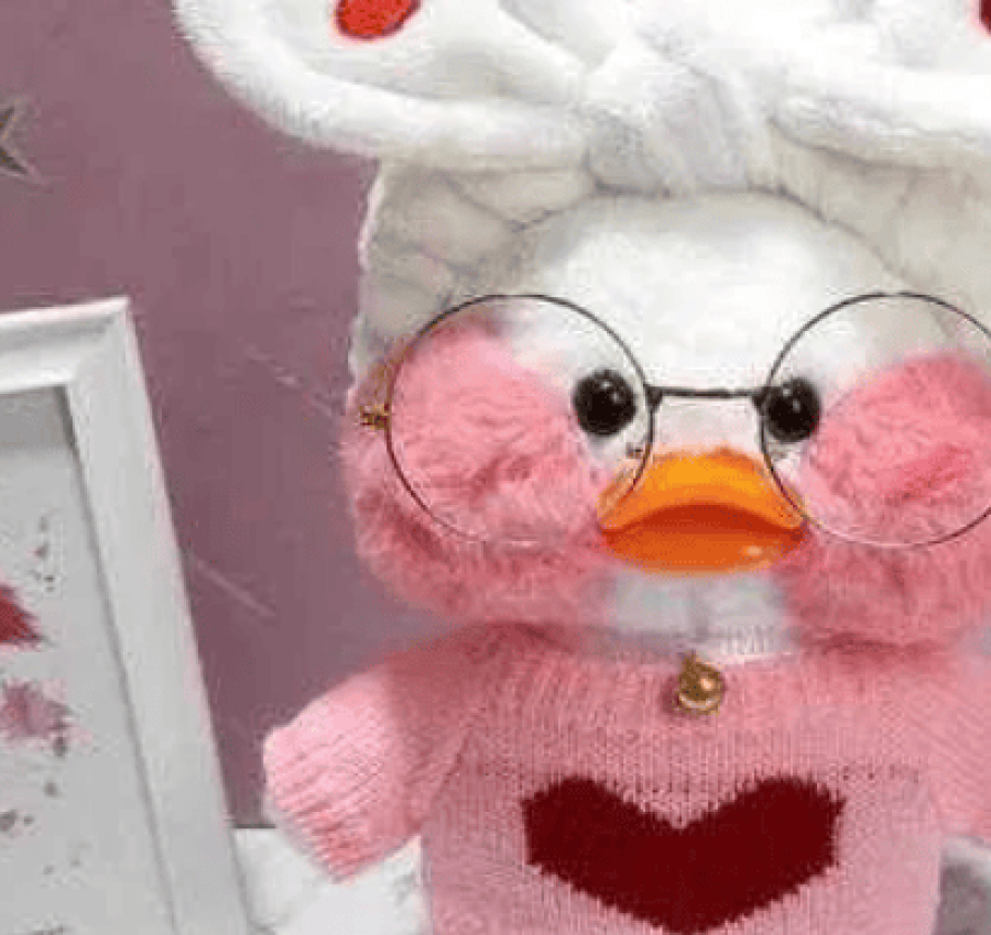 Желтая Мягкая игрушка Каченя Lalafanfan Уточка уткаа ЛАЛАФАН. ХАГИ. КИ 2