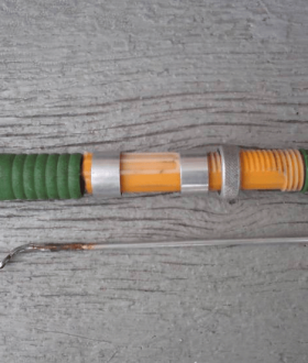 Спиннинг Ленинградский ссср (поломанный, не разборный)