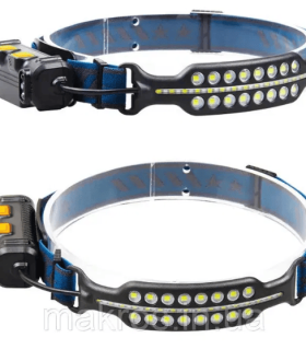 Фонарик налобный мега мощный -W690-2 с сенсором аккумулятор 2000 mah