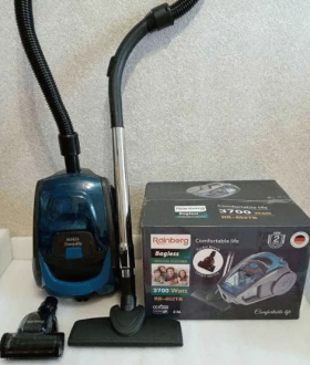 Пылесос без мешка Rainberg контейнерный 3700w 2.5L+турбо щетка. Акция