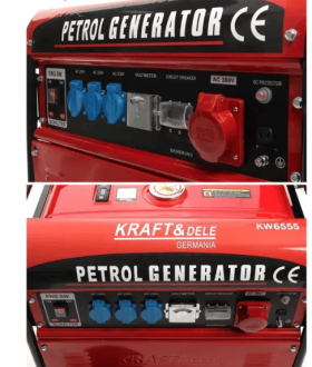 Генератор KRAFT&DELE 4-тактный KD107 5000Вт 12/230/380В