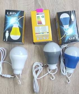 Яркие Led лампы 12 V на 5,9,15 W от аккумулятора, лампы 5 V на 7 W