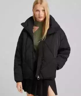 Bershka куртка оверсайз стьобана пуффер