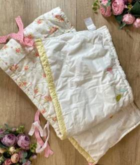 Защита/бортик в кроватку для девочки. Захист у ліжко для дівчинки.