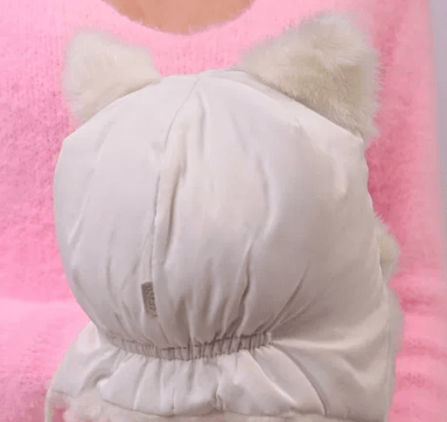 Зимняя шапочка с ушками, 4-7 месяцев 2