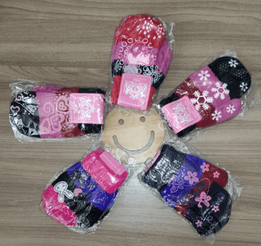 Варежки для девочки, 3-5 лет 2