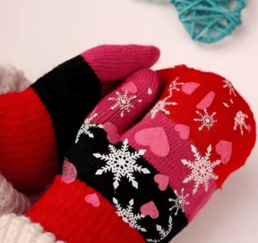 Варежки для девочки, 3-5 лет 6