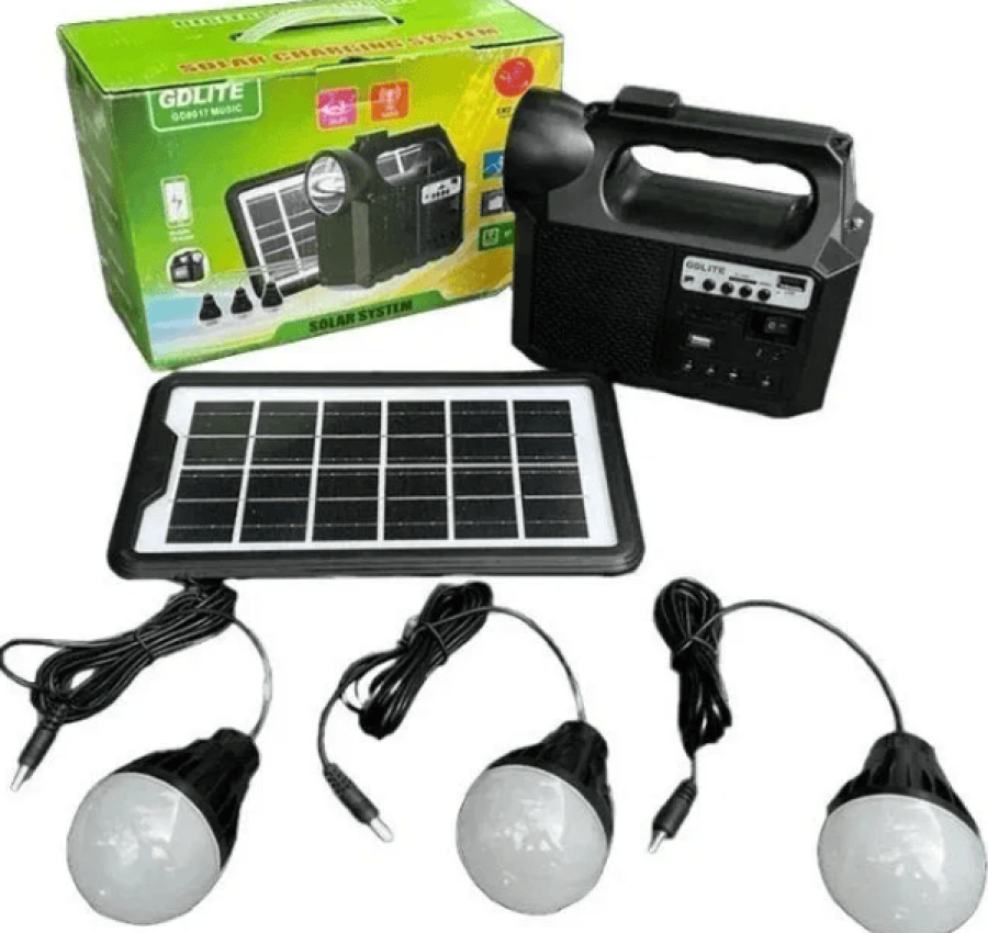 зарядная станция-8017 Music+FM радио-блютуз+повербанк+лампа 3шт