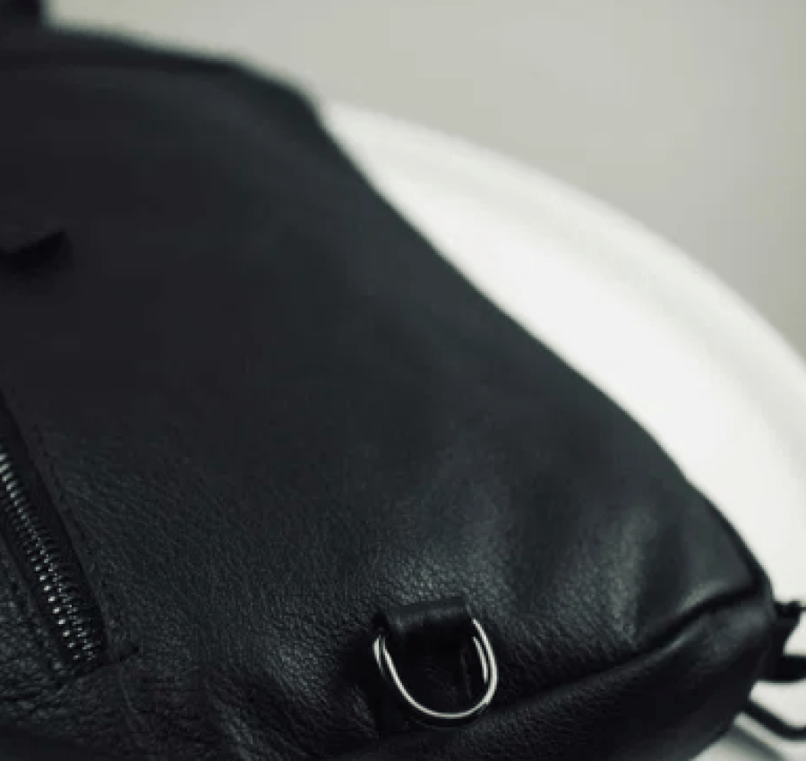 Акция! Сумка мужская кожаная слинг через плечо L003 + Ключница 4