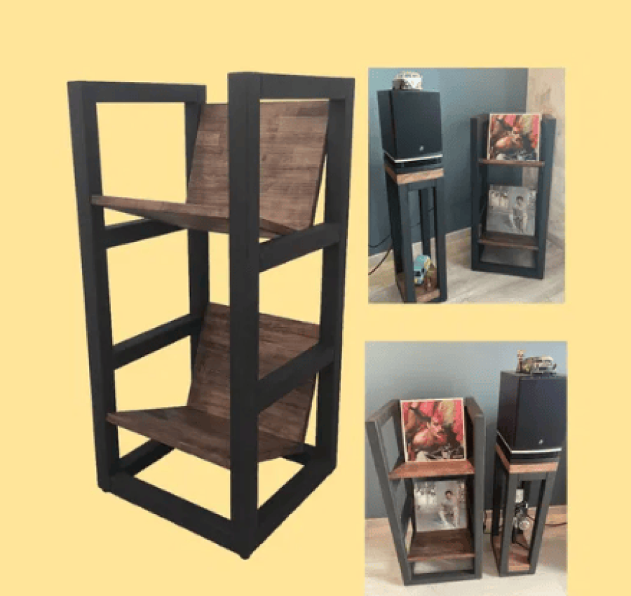 Подставка для пластинок, Тумба под аппаратуру и винил