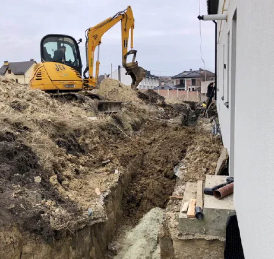 Гідроізоляція фундаменту.Дренаж.Утеплення фундаменту 8