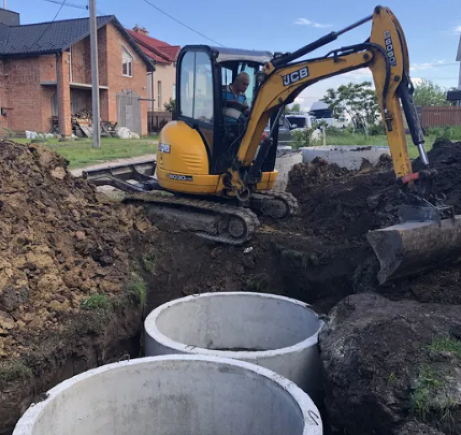 Каналізація під ключ. Септики, бетонні кільця. Дренаж 5