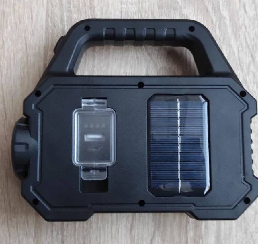 Фонарь-Повербанк с солнечной батареей Фонарик для кемпинга 3