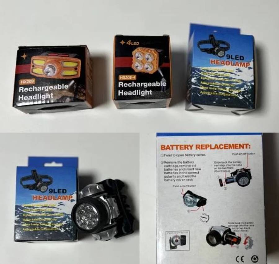 Ліхтарик налобний на батарейках 3