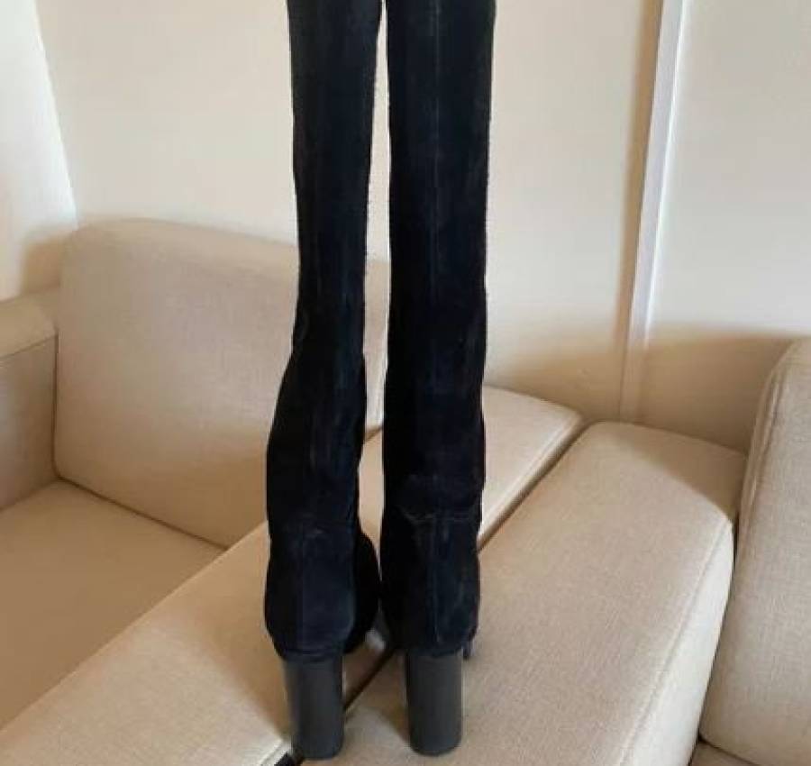 Замшевые сапоги Schutz 4