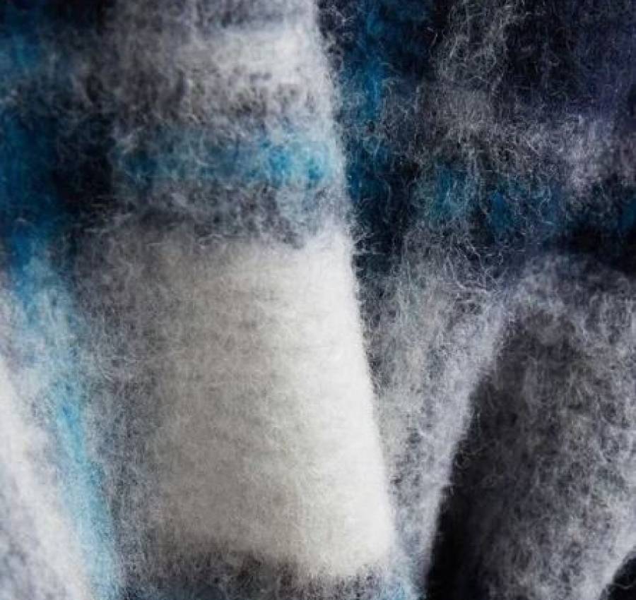 Bershka теплая рубашка жакет в клетку 20% шерсть 4