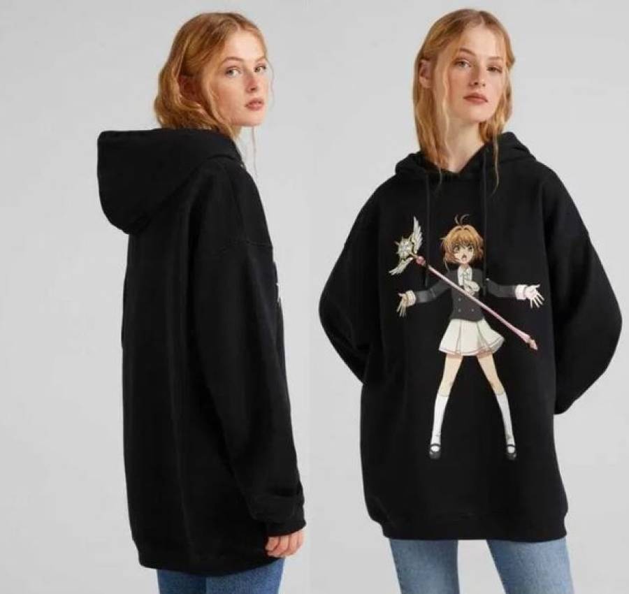 Bershka худи свитшот толстовка кофта аниме Sakura 2