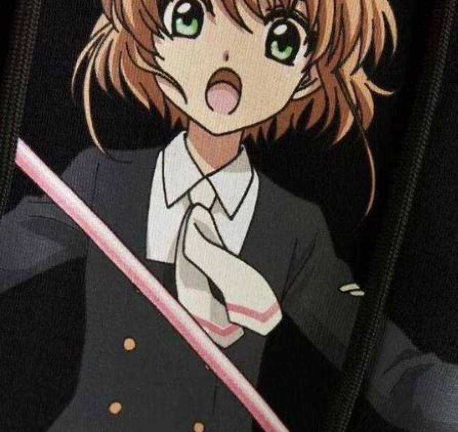 Bershka худи свитшот толстовка кофта аниме Sakura 3