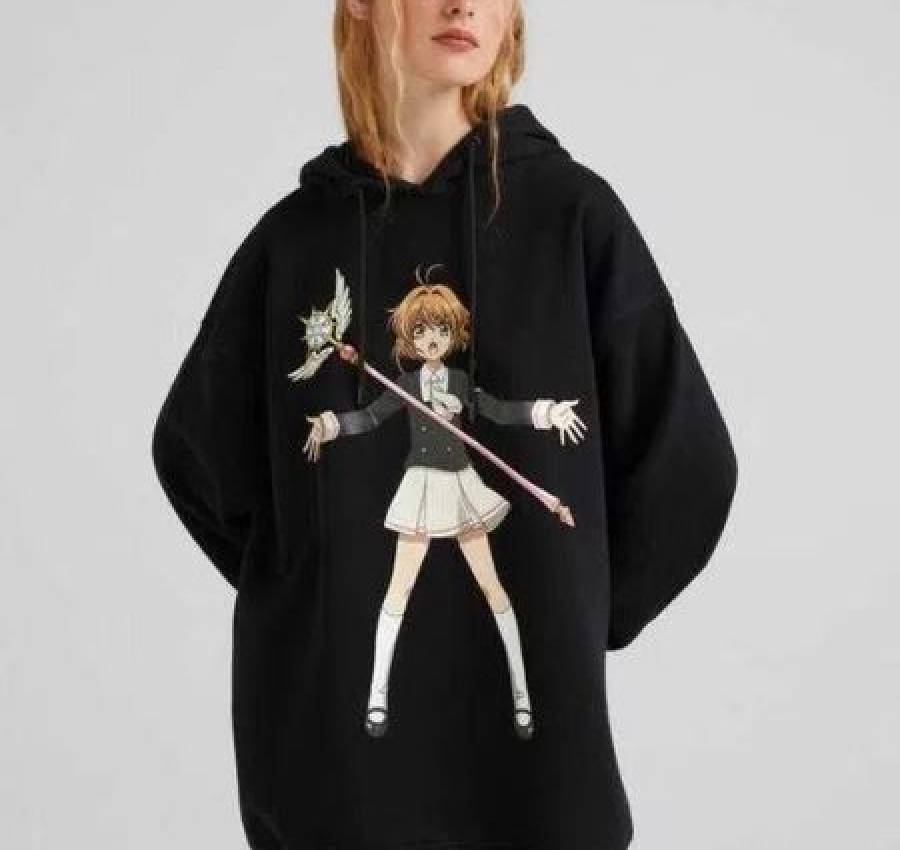 Bershka худи свитшот толстовка кофта аниме Sakura 4