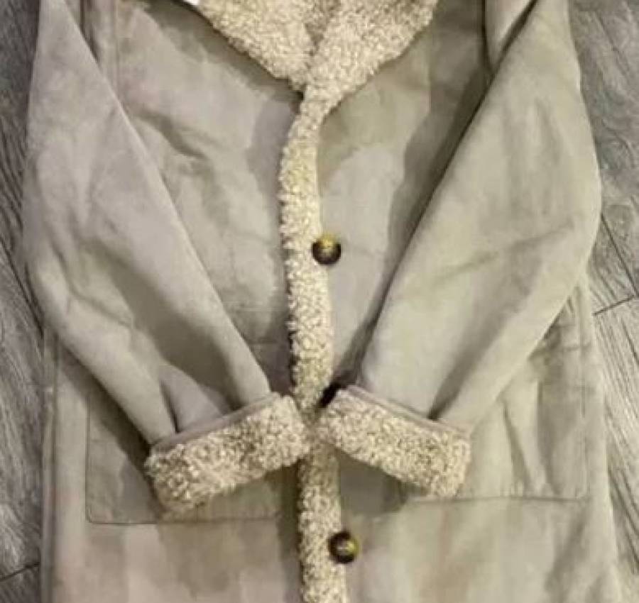 ZARA пальто под овчину р .164 для девочки 5