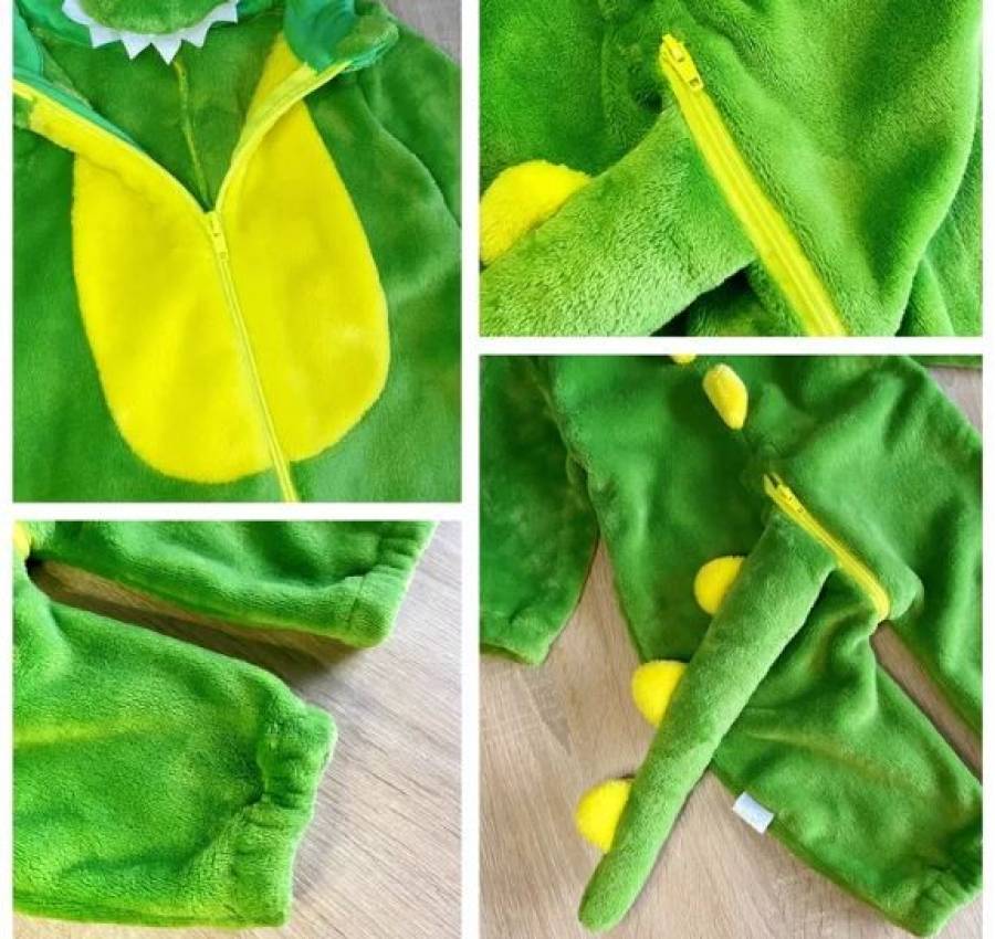 Ромпер динозавр 3-6мес(6-9мес) Комбинезон кигуруми дино 62-68см(74см) 5