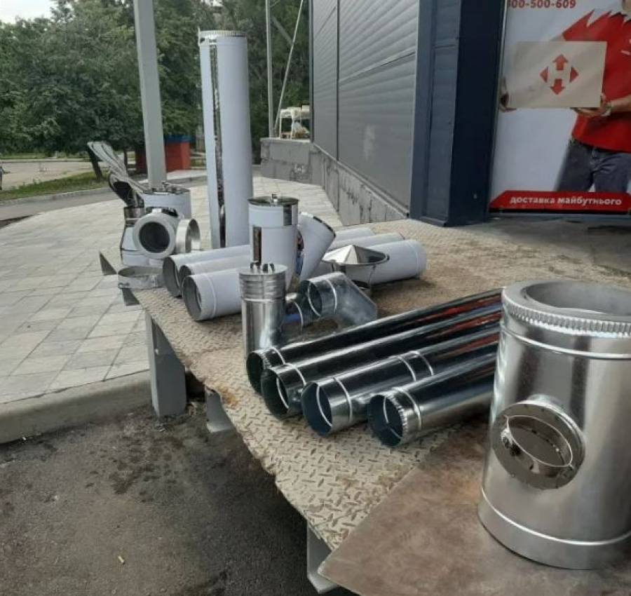 Сендвич дымоход с утеплителем из нержавейки 6