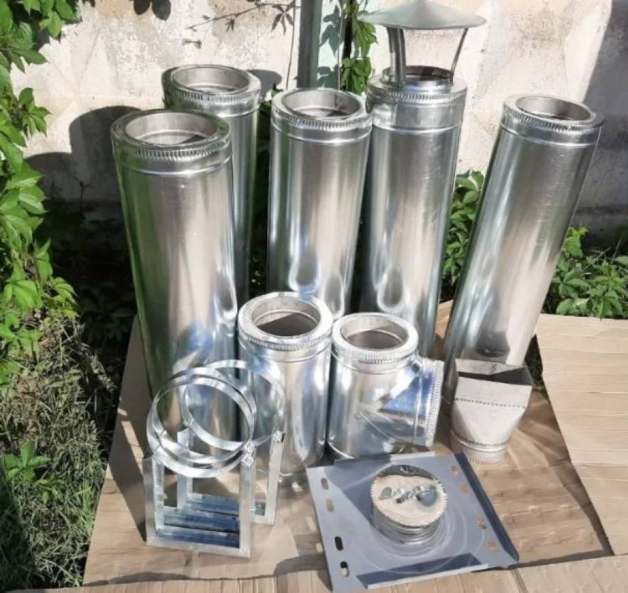 Труба дымоходная нержавейкаоцинковка. Бесплатная доставка