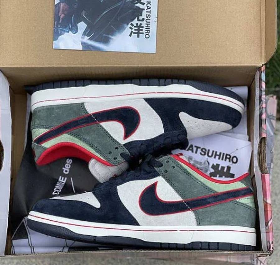 Кроссовки Otomo Katsuhiro Nike Dunk Low Steamboy OST Данки замша цвета 8