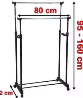 Вешалка Double Pole напольная стойка для одежды полка|РАСПРОДАЖА