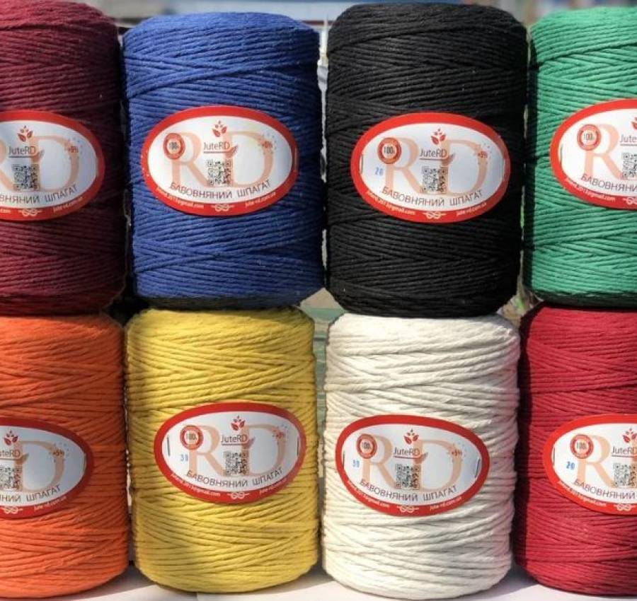 Бавовняний шпагат для макраме