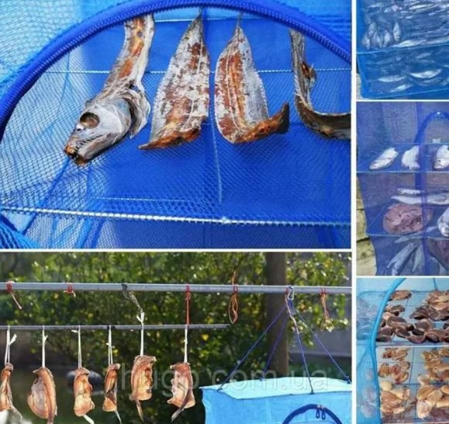 Складная сетка сушилка для рыбы 50х50х98 см В НАЛИЧИЕ РАЗНЫЕ РАЗМЕРЫ 2