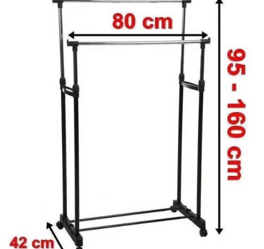 Вешалка Double Pole напольная стойка для одежды полка РАСПРОДАЖА 2