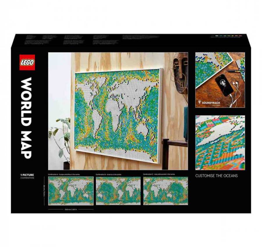LEGO Art Карта світу 31203 4